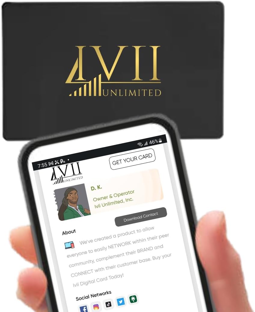 Ivii Unlimited Digital Business Card