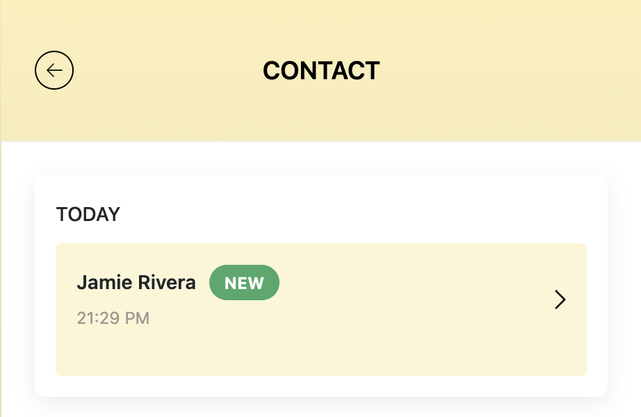 Your Contacts list