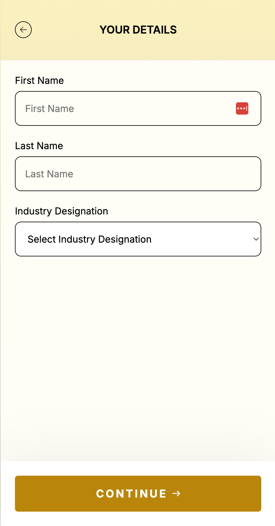 Creating your first profile
