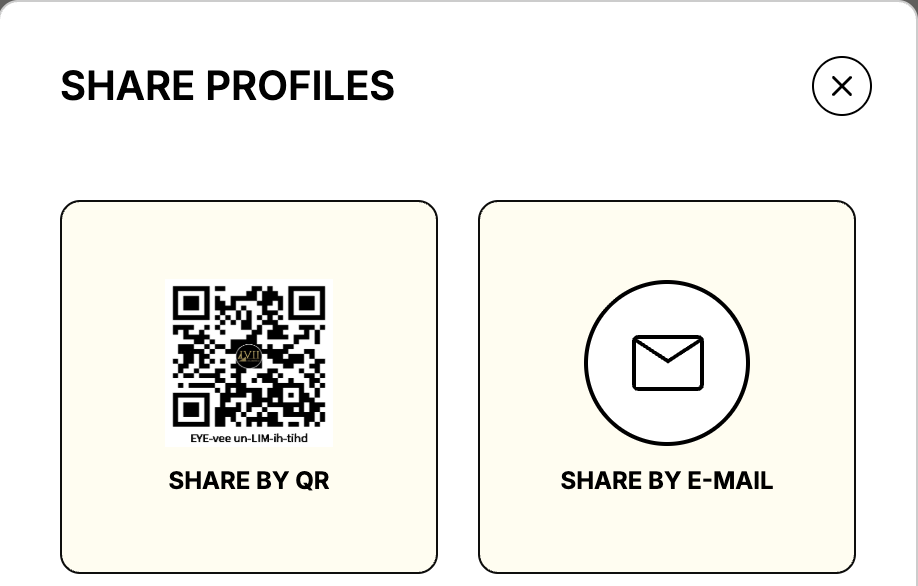 The Share menu